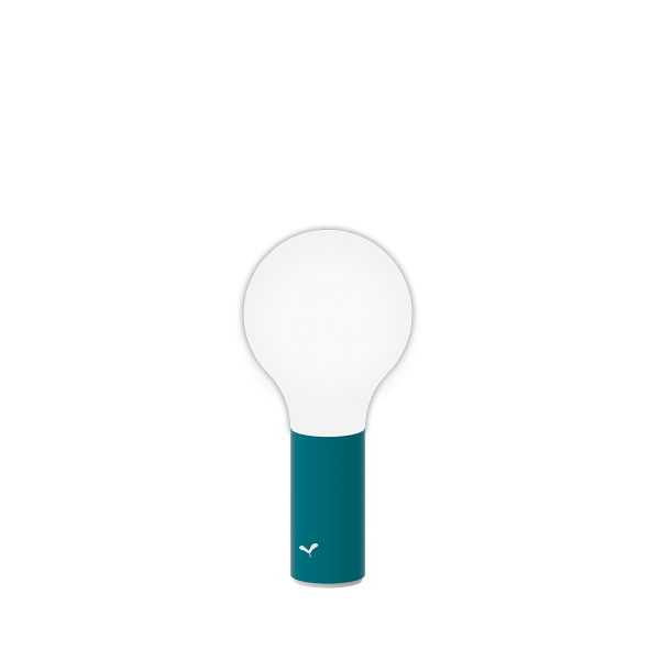 Aplo Outdoor Portable Lamp 24cm By Fermob in Acapulco Blue