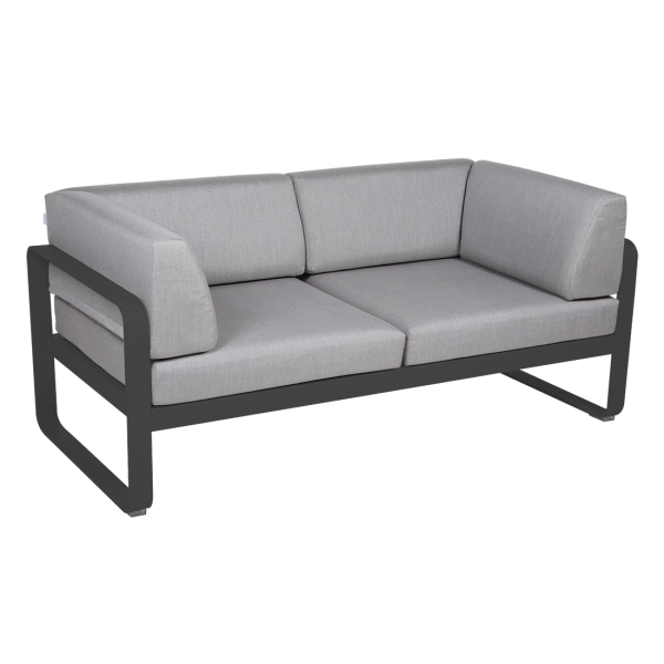 Bellevie 2 Seater Outdoor Club Sofa By Fermob in Anthracite