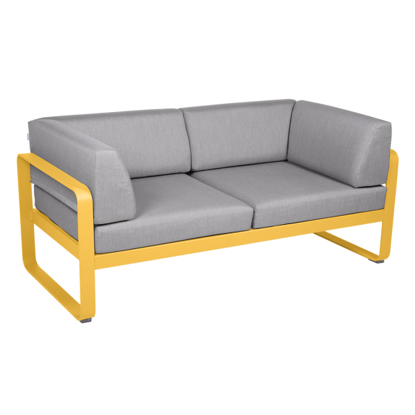 Bellevie 2 Seater Outdoor Club Sofa By Fermob in Honey