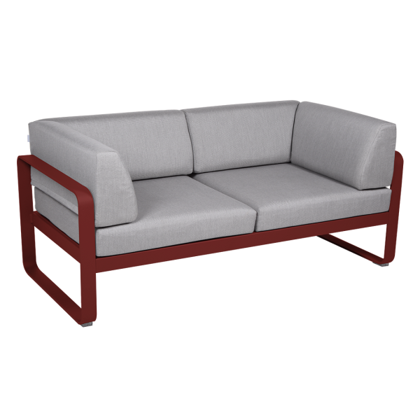 Bellevie 2 Seater Outdoor Club Sofa By Fermob in Chilli