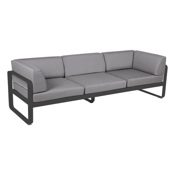 Bellevie 3 Seater Outdoor Club Sofa By Fermob in Anthracite