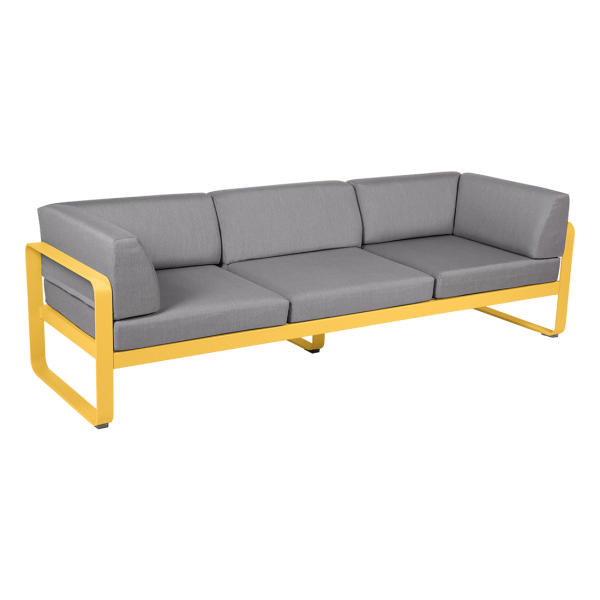 Bellevie 3 Seater Outdoor Club Sofa By Fermob in Honey