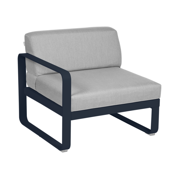 Bellevie Outdoor Modular 1 Seater Left Module By Fermob in Deep Blue