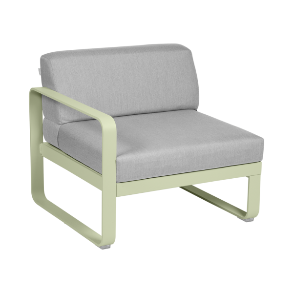 Bellevie Outdoor Modular 1 Seater Left Module By Fermob in Willow Green
