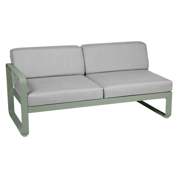 Bellevie Outdoor Modular 2 Seater Left Module By Fermob in Cactus