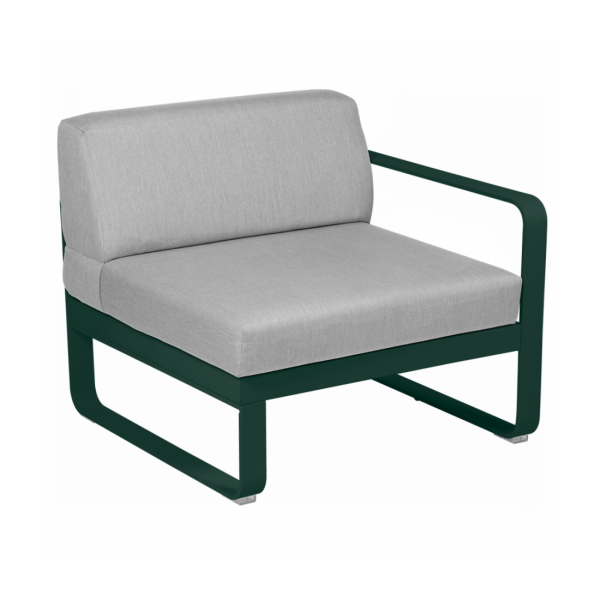 Bellevie Outdoor Modular 1 Seater Right Module By Fermob in Cedar Green