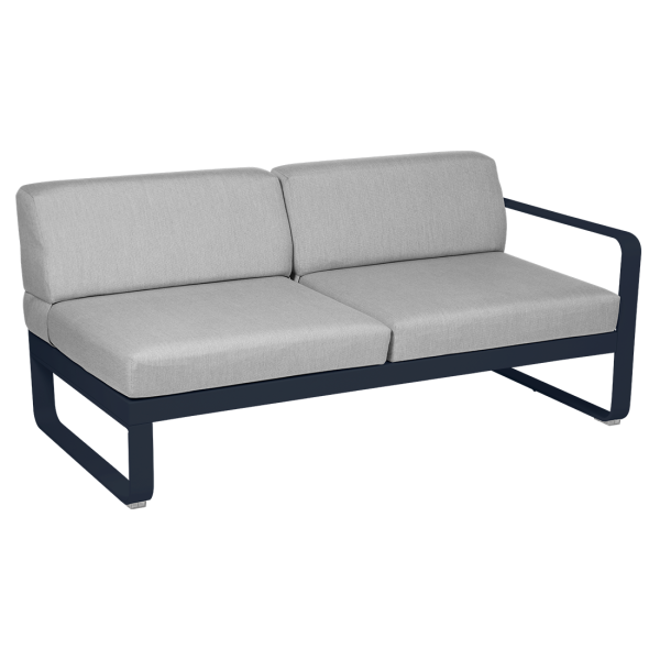 Bellevie Outdoor Modular 2 Seater Right Module By Fermob in Deep Blue