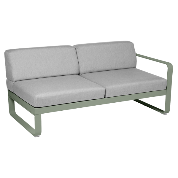 Bellevie Outdoor Modular 2 Seater Right Module By Fermob in Cactus