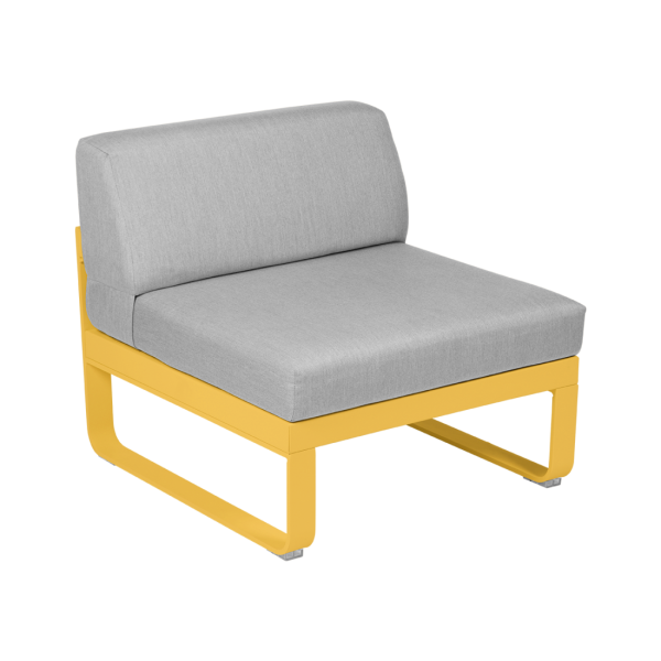Bellevie Outdoor Modular 1 Seater Central Module By Fermob in Honey