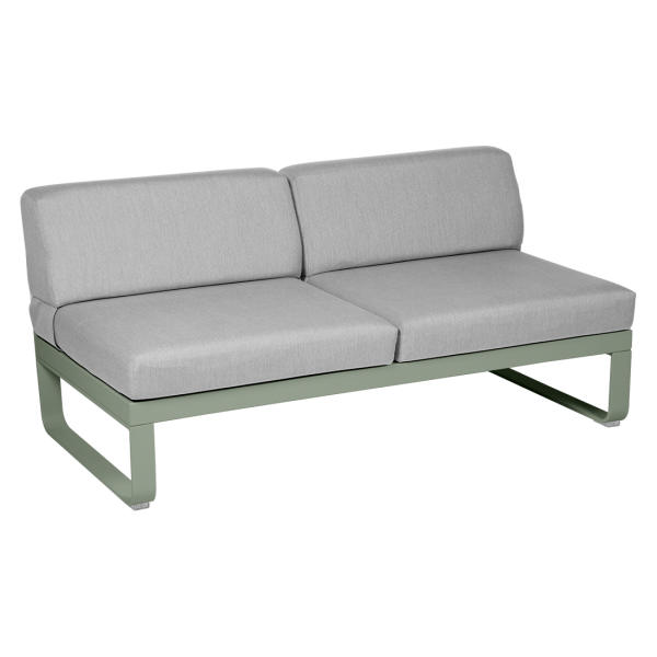 Bellevie Outdoor Modular 2 Seater Central Module By Fermob in Cactus
