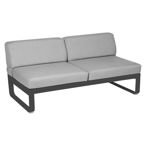 Bellevie Outdoor Modular 2 Seater Central Module By Fermob in Anthracite
