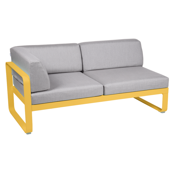 Bellevie Outdoor Modular 2 Seater Left Corner Module By Fermob in Honey