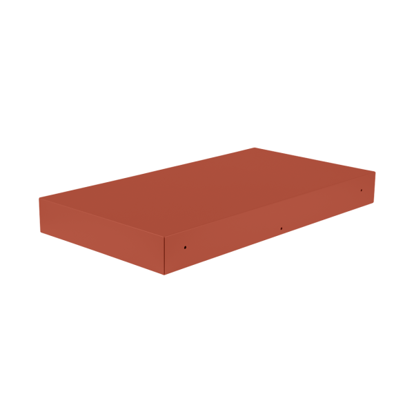 Bellevie Outdoor Modular Connecting Shelf By Fermob in Red Ochre