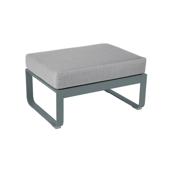 Bellevie Outdoor Modular 1 Seater Ottoman By Fermob in Storm Grey