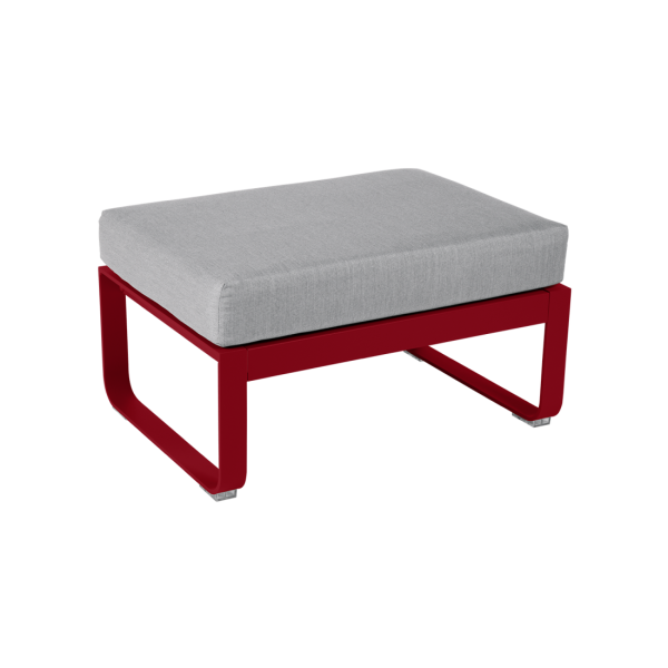 Bellevie Outdoor Modular 1 Seater Ottoman By Fermob in Chilli
