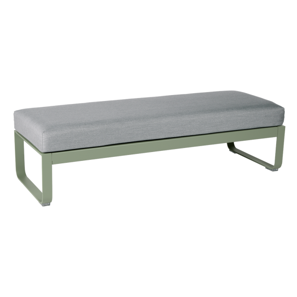 Bellevie Outdoor Modular 2 Seater Ottoman By Fermob in Cactus