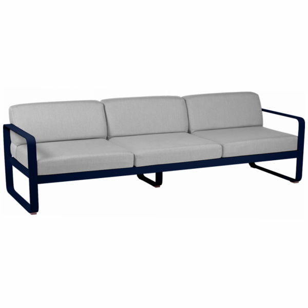 Bellevie 3 Seater Outdoor Sofa By Fermob in Deep Blue