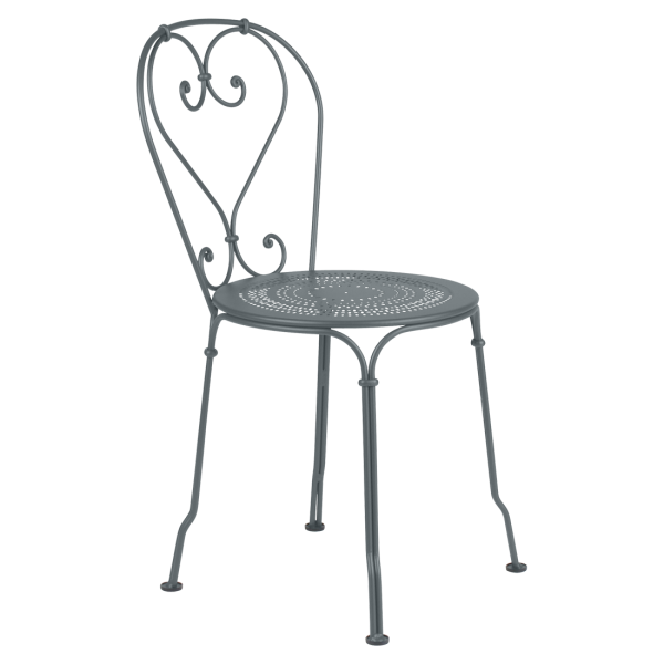 1900 Garden Dining Chair By Fermob in Storm Grey