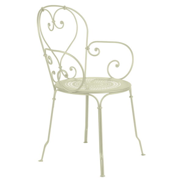 1900 Garden Dining Armchair By Fermob in Willow Green