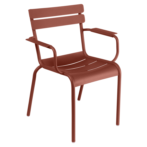 Luxembourg Outdoor Armchair By Fermob in Red Ochre