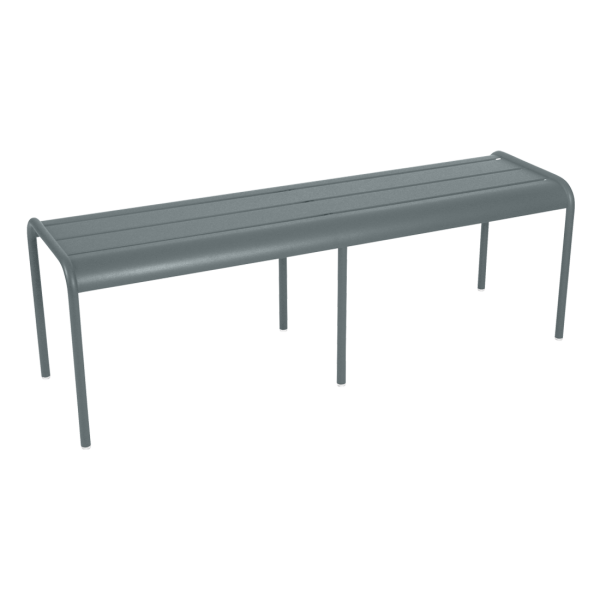 Luxembourg Outdoor Dining Bench By Fermob in Storm Grey