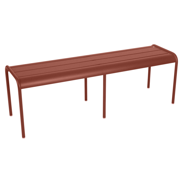 Luxembourg Outdoor Dining Bench By Fermob in Red Ochre