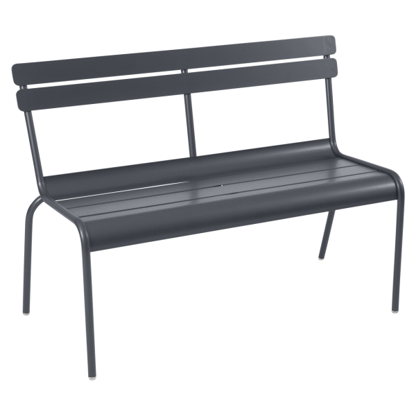 Luxembourg Outdoor Bench with Back By Fermob in Anthracite