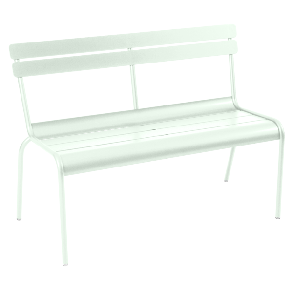 Luxembourg Outdoor Bench with Back By Fermob in Ice Mint