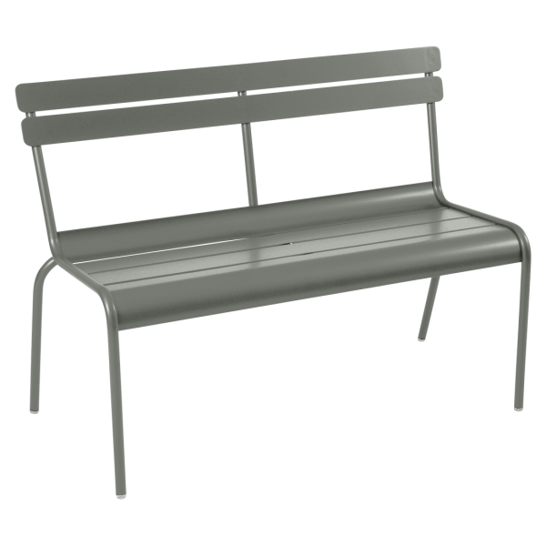 Luxembourg Outdoor Bench with Back By Fermob in Rosemary