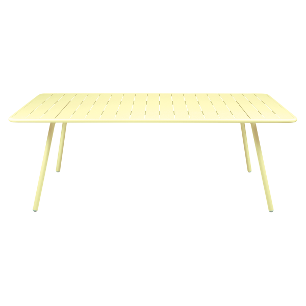 Luxembourg Outdoor Dining Table 207 x 100cm By Fermob in Frosted Lemon