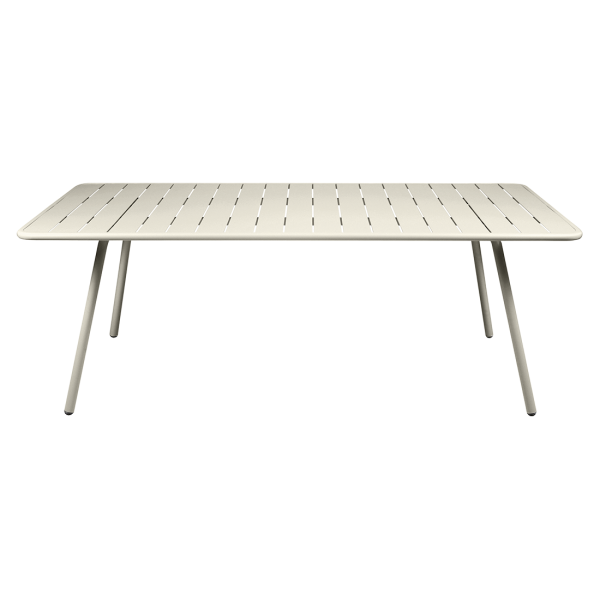 Luxembourg Outdoor Dining Table 207 x 100cm By Fermob in Clay Grey