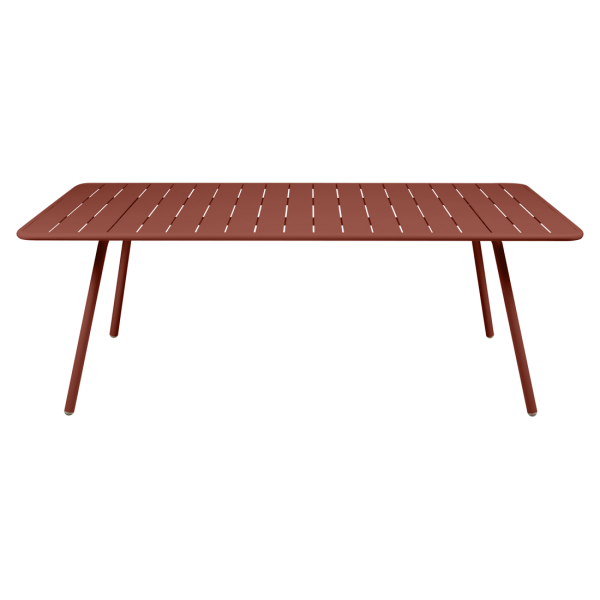 Luxembourg Outdoor Dining Table 207 x 100cm By Fermob in Red Ochre