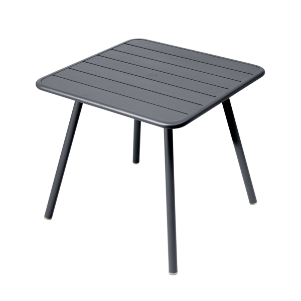 Luxembourg Outdoor Dining Table 80 x 80cm By Fermob in Anthracite