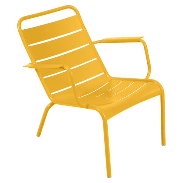 Luxembourg Outdoor Low Armchair By Fermob in Honey