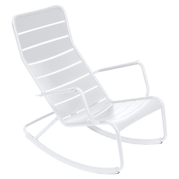 Luxembourg Outdoor Rocking Chair By Fermob in Cotton White