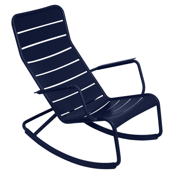 Luxembourg Outdoor Rocking Chair By Fermob in Deep Blue