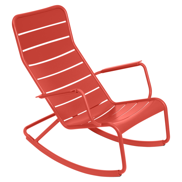 Luxembourg Outdoor Rocking Chair By Fermob in Capucine