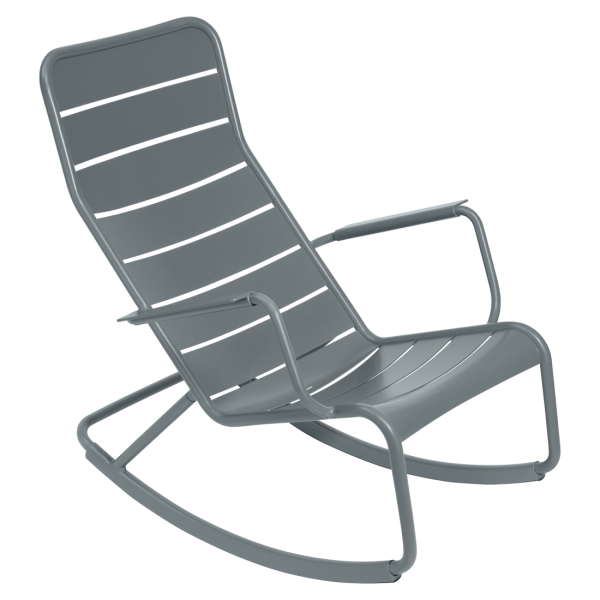 Luxembourg Outdoor Rocking Chair By Fermob in Storm Grey