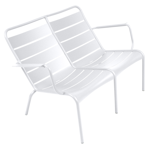 Luxembourg Outdoor Low Armchair Duo By Fermob in Cotton White