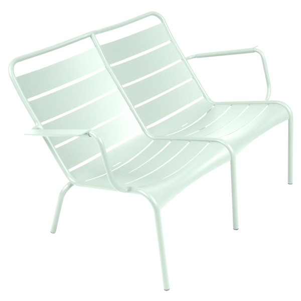 Luxembourg Outdoor Low Armchair Duo By Fermob in Ice Mint