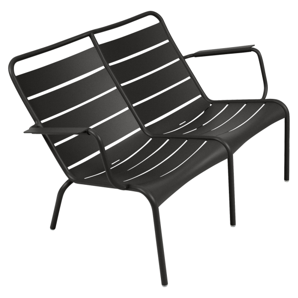 Luxembourg Outdoor Low Armchair Duo By Fermob in Liquorice
