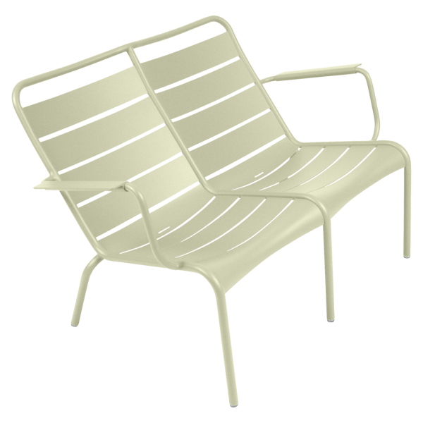 Luxembourg Outdoor Low Armchair Duo By Fermob in Willow Green
