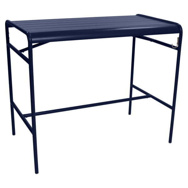 Luxembourg Outdoor High Table 126 x 73cm By Fermob in Deep Blue