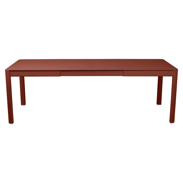 Ribambelle Outdoor Dining Table - 2 Extensions 149 to 234cm By Fermob in Red Ochre