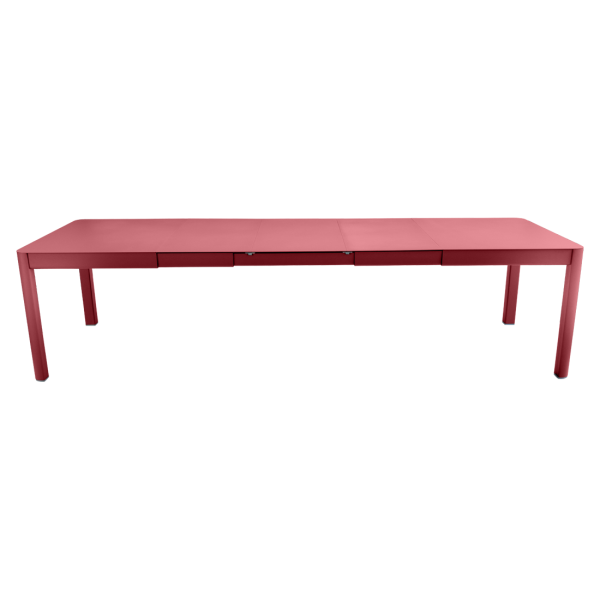 Ribambelle Outdoor Dining Table - 3 Extensions 149 to 299cm By Fermob in Chilli