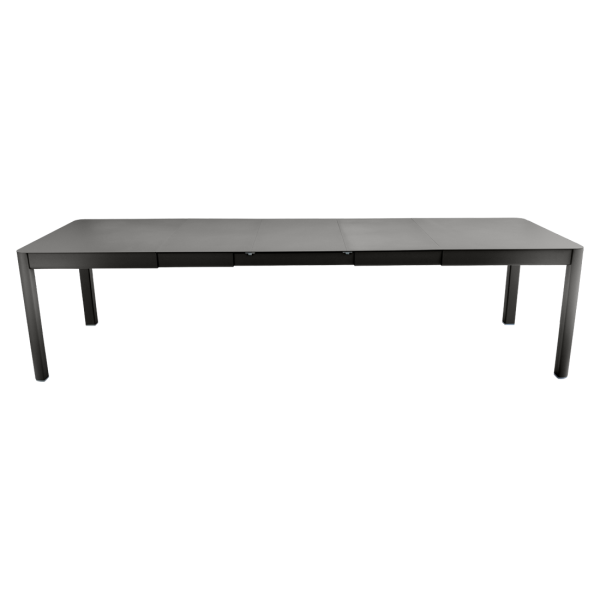Ribambelle Outdoor Dining Table - 3 Extensions 149 to 299cm By Fermob in Liquorice
