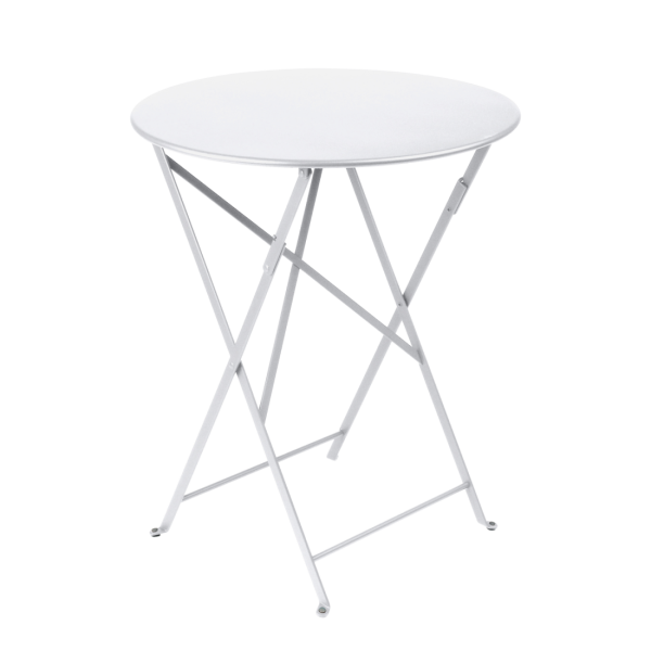 Bistro Outdoor Folding Table Round 60cm By Fermob in Cotton White