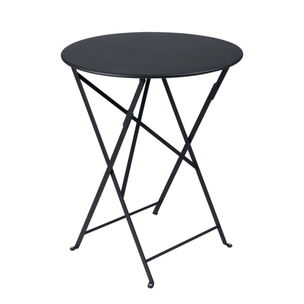 Bistro Outdoor Folding Table Round 60cm By Fermob in Anthracite