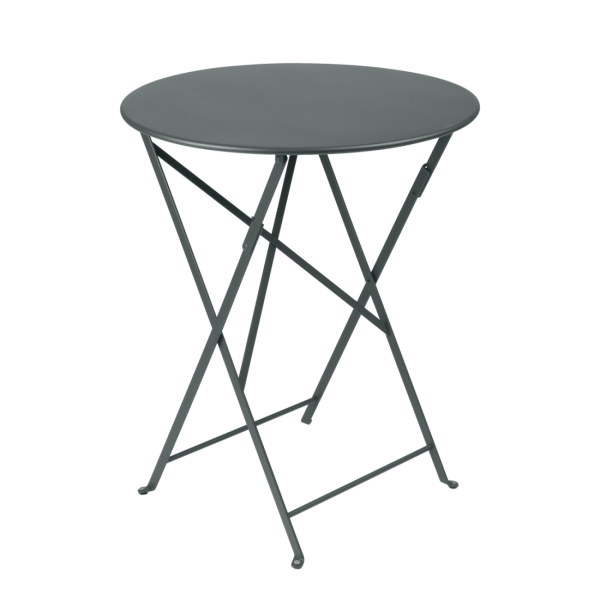 Bistro Outdoor Folding Table Round 60cm By Fermob in Storm Grey