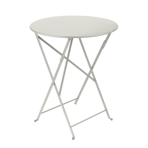 Bistro Outdoor Folding Table Round 60cm By Fermob in Clay Grey
